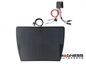Nissan Titan Flexible Solar Panel Kit - Complete Kit w/ Waterproof Controller + Hood Decal - 2003-2015 - 100W